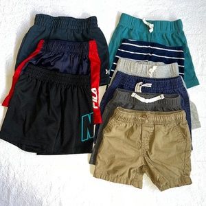 Hurley/ Jumping Bean/ Carters/Nike/Fila 9 Pairs Shorts 18 Months Boys